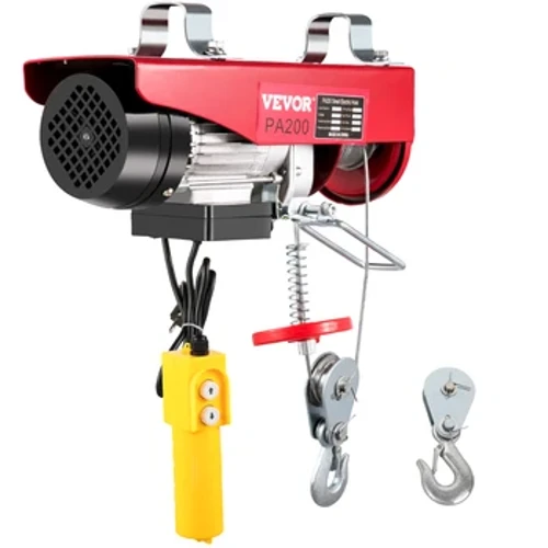 VEVOR 200-1200Kg Elektrisches Hebezeug Hebekran Seilwinde für Boot Auto Garage Aufzug mit kabelgebundener Fernbedienung Lifter