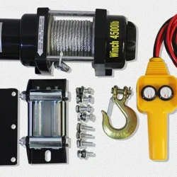 3000lb--4500lb 12V 24V cabrestante eléctrico portátil coche camión auto barcaza remolque herramienta de mano tirador cuerda de alambre de acero