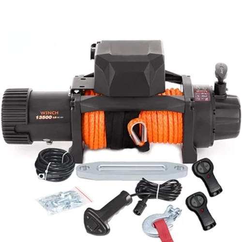 4x4 elektrický navijak Wireless Recovery 12v 13500Lb / 6125Kg so syntetickým lanom