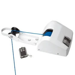 Winch Angor Trydan Gwyn 12V + Rheolaeth Anghysbell Di-wifr ar gyfer Cychod, Dŵr Halen