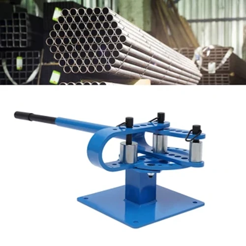 I-Manuwali Pipe Bender Gonga Umshini Wedivayisi Wensimbi engu-1-3 Intshi Isibambo Sesandiso Setha u-7 Webha Eyindilinga noma Eyisikwele