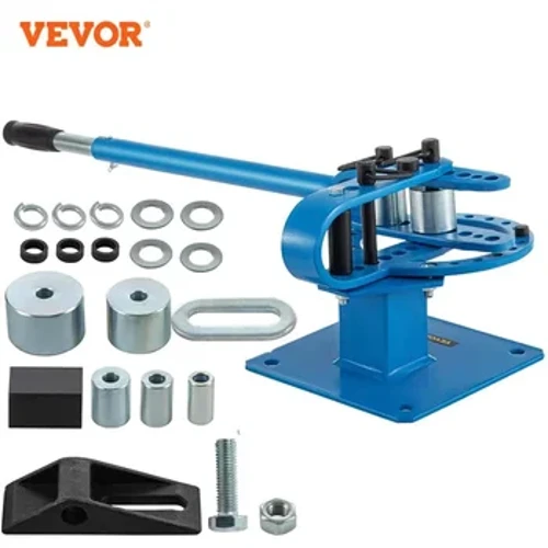 VEVOR Pijpenbuiger Buigmachines YP-9 Handleiding Bench Stalen Buis Buigen Kit 7Dies 1-3in Compacte Platte Bar Staaf Rem bochten Tool