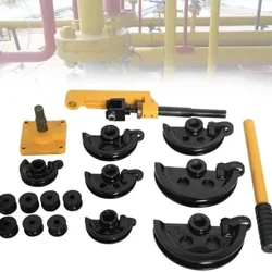 Manual Pipa Logam Mesin Bender Kawat Melengkung Piring Baja Pipa Bar Pipa Baru Manual Pipa Bender Tube Mesin Bending 10-25mm
