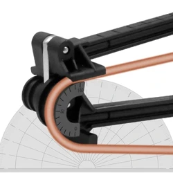 2023 Le fou 180 Degree Pipe Pi'u Meafaigaluega Mamafa Tiute Tube Bender Alumini Alloy Tubing Bender Fa'amau Suau'u Laina Pi'opi'o Pliers