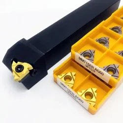 Ren ngoài dụng cụ xoay SER 1212H16 SER1616H16 SER2020K16 SER2525M16 + 10 CHIẾC Carbide lắp MMT16ER phần máy tiện công cụ