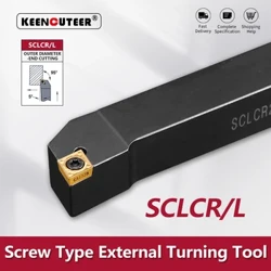 SCLCR0808/1010/1212/1616/2020/2525 बाहरी टर्निंग टूल SCLCR SCLCL खराद बार टर्निंग होल्डर सीएनसी कटिंग टूल कटर बार