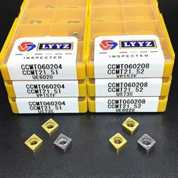 CCMT060204 CCMT060208 VP15TF UE6020 US735 CNC Meafaigaluega liliu totonu carbide liliu meafaigaluega vili meafaigaluega lathe meafaigaluega
