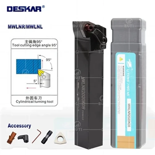 Deskar 100% original MWLNR/L1616H06 MWLNR/L2020K06 MWLNR/L2525M06 Instrumente de întoarcere externe Arbor CNC Cutter pentru lame WNMG