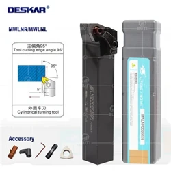 Deskar 100% original MWLNR/L1616H06 MWLNR/L2020K06 MWLNR/L2525M06 Instrumente de întoarcere externe Arbor CNC Cutter pentru lame WNMG