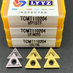 10 adet TCMT110204 VP15TF/UE6020/US735 karbür bıçak dış torna aleti CNC torna torna ucu, çelik paslanmaz çelik
