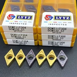 DCMT070204 DCMT070208 DCMT11T304 DCMT11T308 VP15TF UE6020 US735 kovametalliterät Sisäinen sorvaustyökalu