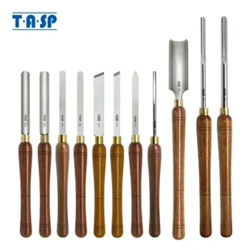 TASP HSS Woodturning Gouge Wood Lathe Turning Tools Spindle Bowl Carpentry Chisel na may Walnut Handle para sa Woodworking