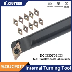 Internal Turning Tool Holder S10K-SDUCR07 S12M-SDUCR07 S16Q-SDUCR07 S20R-SDUCL07 Boring Bar DCMT Carbide Sisipan Alat Pemotong CNC