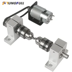 300W I-chuck ye-Four-Jaw chuck Spindle Assembly Ball Machine Multifunctional Micro Lathe umshini wobuhlalu wokhuni Izesekeli Zethuluzi Lamandla