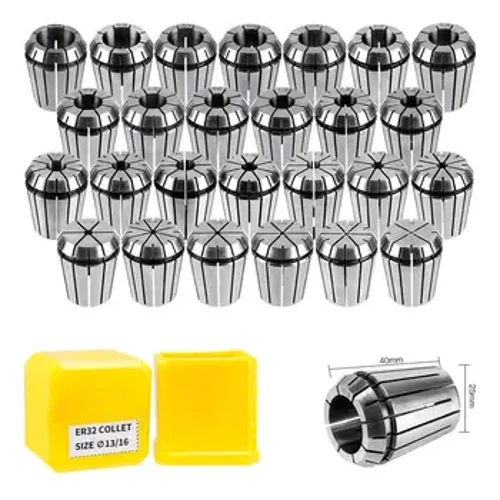 I-ER11 ER16 ER20 ER25 ER32 ER Precision Spring Collet Chuck 0.008mm ye-CNC Milling Tool Holder Engraving Machine Spindle Motor