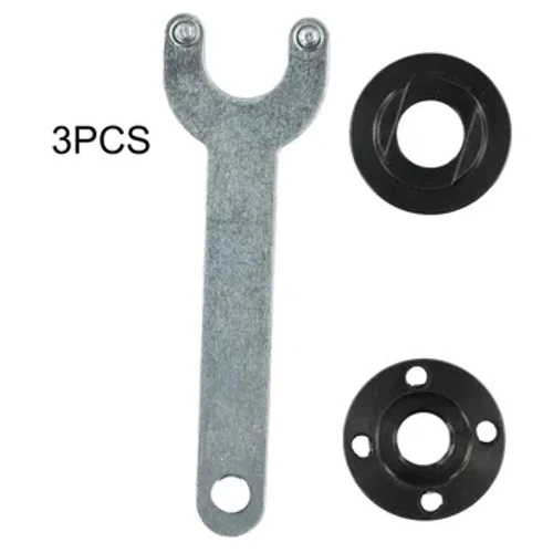 Pagpapalit ng Thread Angle Grinder Metal Pressure Plate Inner Outer Flange Nut Set Tools Para sa Spindle Thread na may Wrench Tool