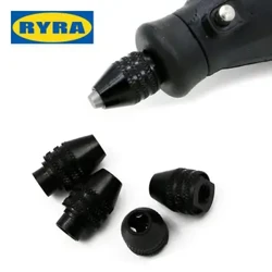 Mini uchwyt wrzeciona wiertarki adapter uchwytu wrzeciona uniwersalny uchwyt wiertarski Multi Quick Keyless narzędzia obrotowe Dremel wiertło 0.3-3.2mm