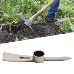 Edelstahl-Spitzhacke, Outdoor-Erkundungskopf, 210 mm, ohne Griff, robuste Garten-Spitzhacke für Gartenwerkzeuge