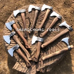 Praktikal na Qinggang Wood Refined Steel Forging Tactical Axe Multifunctional Outdoor Chopping Wood Hand Axe Divine Tool tomahawk