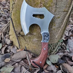 DB Axt Gaart Tool - Kompakt Camping an Iwwerliewe Hatchet mat Schëller Tomahawk Arméi Outdoor Juegd Camping Survival Machete Axt