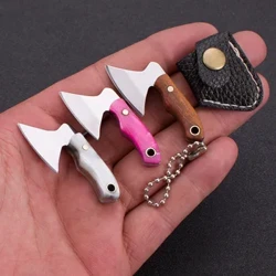 Outdoor Camping Mini Axt Acryl Handle Kleng Kichen Messer Fixed Blade Edelstol Fix Blade Pocket Messer Fir Auspacken
