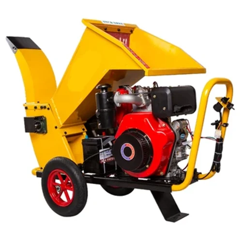 Diesel Elektrisk Starter Træknuser Orchard Branch Crusher Have Landbrug Maskiner Mobil Træknuser