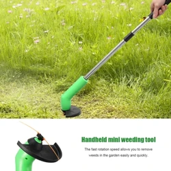 Electric Grass Trimmer Portable Handheld Garden String Pruning Mini Lawn Mower
