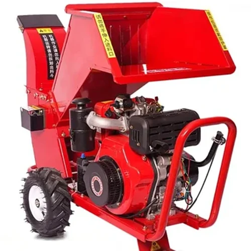 Máy băm gỗ chạy xăng D200/D300, Máy nghiền vườn động cơ 12/13/15 HP, Đường kính 10/15 CM Máy hủy tài liệu nhánh Vườn Nông trại