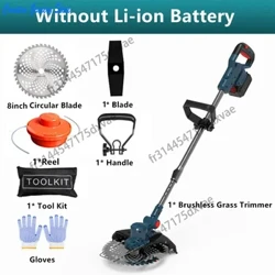 Máy Cắt Cỏ Không Dây Động Cơ Không Chổi Than Điện Cỏ Tông Đơ Có Thể Điều Chỉnh Chiều Dài Góc Kính Thiên Văn Cắt Tỉa Dụng Cụ Làm Vườn Dây Bánh Xe