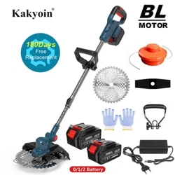 I-Brushless Electric Lawn Mower Codless Grass Trimmer Branches Amagatsha Okusika Isihlahla Sensimu Amathuluzi Amathuluzi Womugqa Womugqa Webhethri le-Makita 18V