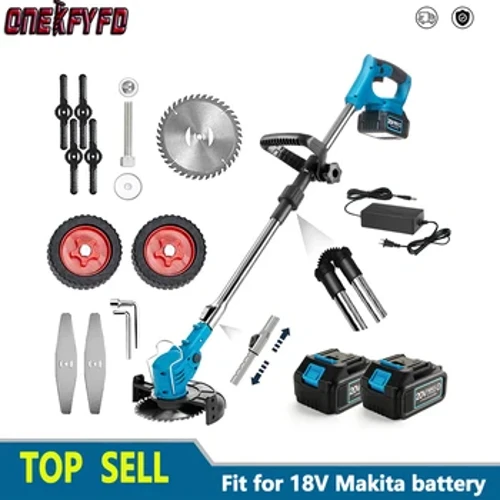 ʻO ka ʻoki mauʻu uila Uila ʻaʻole lima lima ʻoki ʻoki lōʻihi hiki ke hoʻoponopono ʻia ka ʻoki ʻoki ʻana i nā mea kanu hale no Makita 18V Battery