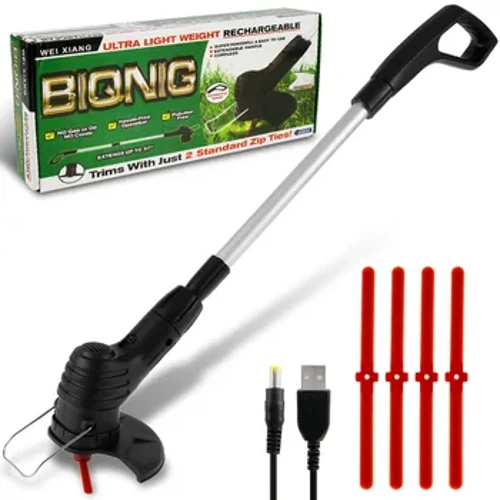Bærbar oppladbar hageklipper Hagearbeid Gressklipper Litiumklipper Hjem Weed Whacker Hage Weed Whacker Weed Wheel