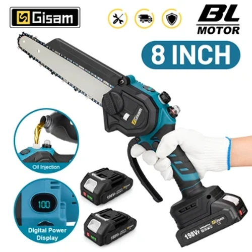 Slabhra leictreach 8 orlach brusheless chonaic sé gan sreang gan sreang gan sreang láimhe a ghearradh ar uirlisí gearrtha gairdín slabhraí do Makita 18V Battery