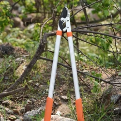 Laang Längt Schéier Hedge Amvil Schéier Anti-Rutsch Grip Gaart Pruning Hand Tool Ratchet Cut Tree Branch Garden Tools