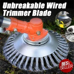 6 Inch Staaldraad Wiel Borstel Disc Onkruid Bosmaaier Hoofd Tuin Onkruidborstel Grasmaaier Universele Grastrimmer Heads cutter Tool