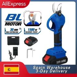 Điện 1500W Máy Tỉa Cắt 30Mm Sạc Dây Kéo Vườn Cây Ăn Quả Máy Tỉa Cành Công Cụ Makita 18V