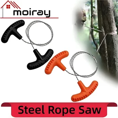 1/2PCS Stainless Steel Wire Saw Cutting Rope Chain Equipment para sa Emergency Travel Camping Hiking Outdoor Survive Pruning Tools