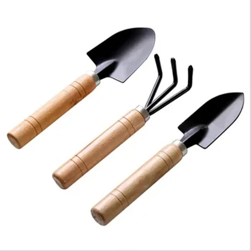 Set de instrumente pentru bonsai, mini lopată de grădină, 3 buc. Mâner din lemn pentru flori, plante în ghiveci, instrumente de grădină, instrumente de plivire.