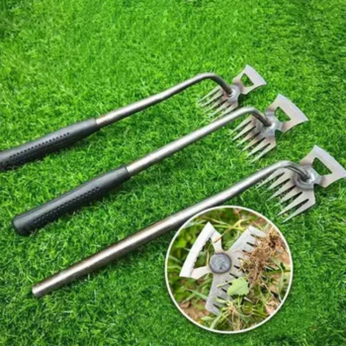 2 IN 1 Handleiding Onkruidverwijderaar Tool Gras Wroeten Losse Bodem Hand Wieden Verwijderen Puller Tuin Schop Tuingereedschap