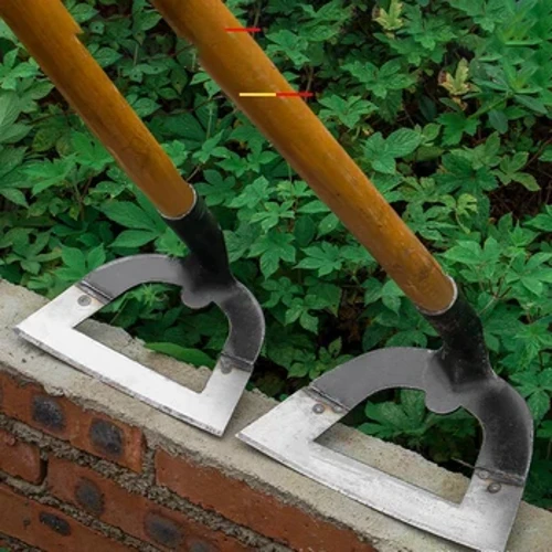 Hohlhacke Unkrautrechen Arbeitssparendes Unkrautjäten und Auflockern von Erde Artefakt Egge Handgeführte Unkrauthacke aus Stahl Hacke Landwirtschaftswerkzeug Gartenarbeit