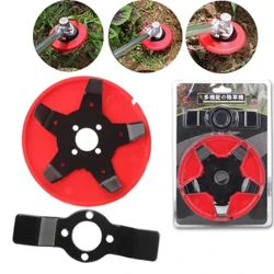 Köp wezipeli ot-çöp kesiji disk 2/5 Diş pyçaklary Tüwi meýdany Gury ýer gazon otlaýjylary marganes polat otlamak çotgasy guraly