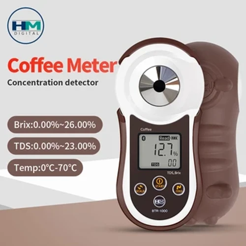 I-Bluetooth Coffee TDS Brix Refractometer Digital Coffee Densitometer Smart Coffee Test 0-26% Brix 0-23% TDS Meter