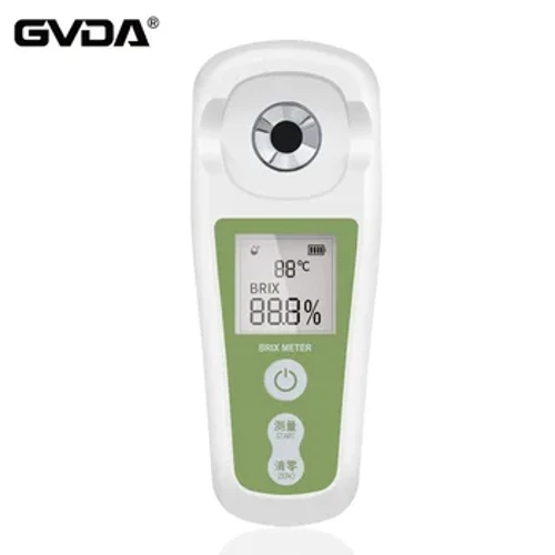 I-GVDA Refractometer Sugar Brix Meter Refratometro Wine Beer Alcohol Fruit Concentration Hydrometer Densitometer Saccharimeter