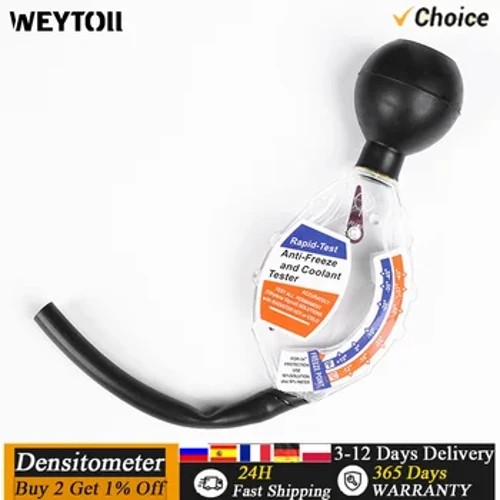 Handheld Portable Densitometer Antifreeze Dial Density Meter ℃/℉ Calibrate Car Radiator Coolant Tester Tool Densitometer