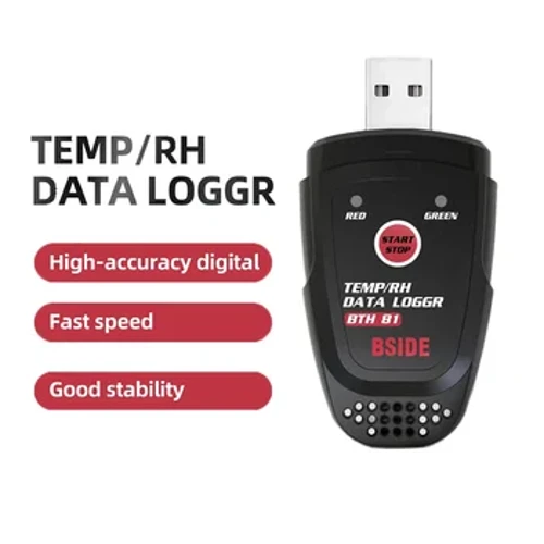 USB Temperatur Kelembapan Data Logger Perekam Suhu Presisi Tinggi kanggo Panyimpenan Gudang Laboratorium Transportasi Pendingin