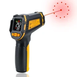 Thermomètre infrarouge numérique compteur de température Laser pyromètre sans contact imageur hygromètre IR Termometro couleur LCD alarme lumineuse