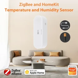 Tuya WiFi / Zigbee nutikas temperatuuri niiskusandur siseruumide hügromeeter APP kaugmonitor Smart Life'i kaudu töötab koos Alexa Google'iga
