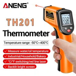 ANENG TH201 Termômetro infravermelho Higrômetro mede com precisão os níveis de temperatura e umidade portátil eletrônico infravermelho
