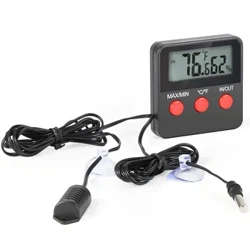 Màn Hình Hiển Thị Kỹ Thuật Số Máy Đo Nhiệt Độ Và Độ Ẩm DTH-74 Ngoài Trời Ủ Nhiệt Ẩm Kế Có Đầu Đo Cho Thú Cưng Trứng Trứng Cảm Biến