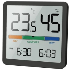 Contor de umiditate și temperatură interioară NOKLEAD Termometru digital LCD pentru acasă Higrometru Senzor Indicator Stație meteo Monitor inteligent